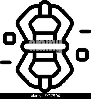 Blockchain technology forming a secure digital chain by connecting blocks, ensuring transparency and immutability in data storage Stock Vector