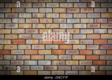 Multi Coloured Brick Wall Background Stock Photo