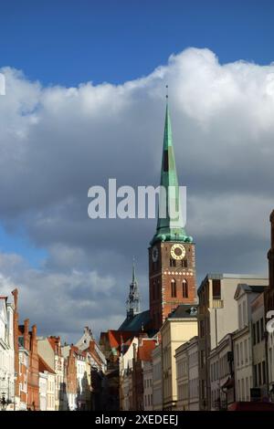 Sankt Jakobi church in LÃ¼beck, Germany Stock Photo