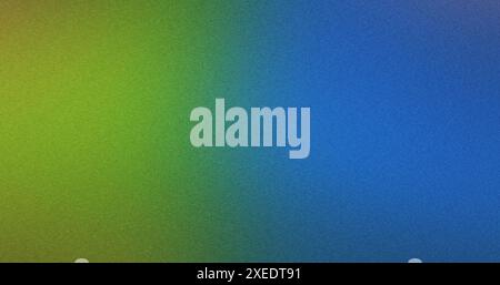Green and blue gradient background with a textured and grainy surface Stock Photo
