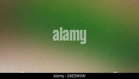 Gradient background with green hues transitioning to a beige tone and featuring a textured grainy effect Stock Photo