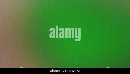 Green and beige gradient background with a textured grain pattern Stock Photo
