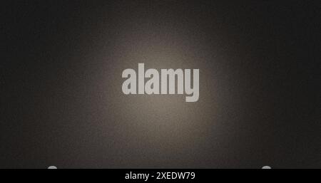 Gradient abstract grainy background with a dark black shade fading from the center in a radial pattern Stock Photo