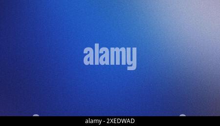 Grainy blue texture background with a fading white gradient and subtle vignette Stock Photo