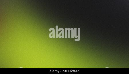 Abstract background with a green and black gradient, featuring a subtle grainy texture Stock Photo