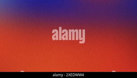 Background with a grainy texture transitioning from blue to orange Stock Photo
