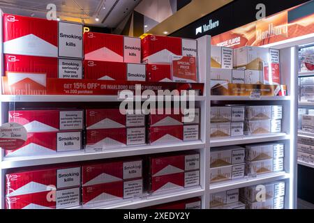 istanbul duty free tobacco prices Marlboro packs, Marlboro cigarettes cartons sold in duty free shop in  Sabiha Gokcen International Airport, Istanbul, Turkey Stock Photo