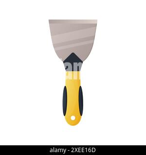 Scraper, putty knife on white isolated background. Cartoon style. Vector Stock Vector