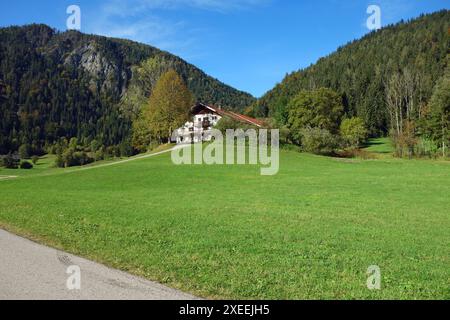 Farm in Oberaudorf Bavaria in Germany Stock Photo