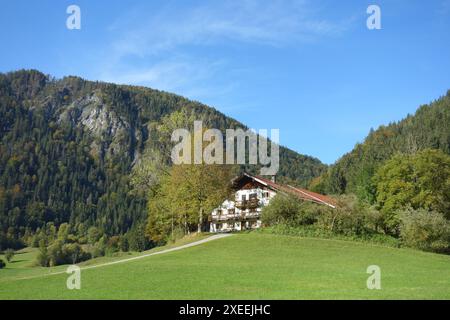 Farm in Oberaudorf Bavaria in Germany Stock Photo