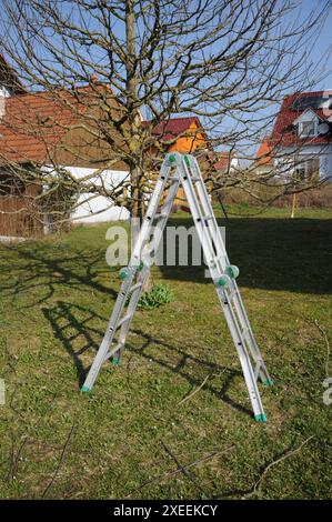 Stehleiter, stepladder Stock Photo