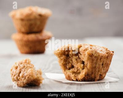 Muffins with zucchini, carrots, apple and cinnamon Stock Photo