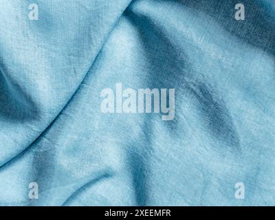 Lyocell or tencel blue denim pattern texture Stock Photo