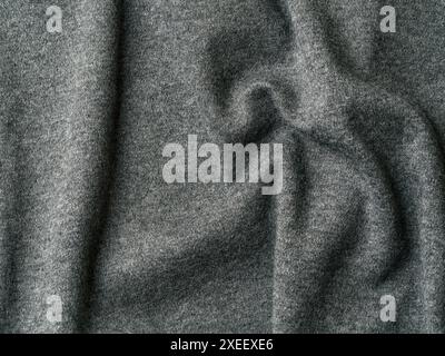 Gray cotton jersey fabric texture Stock Photo