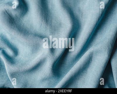 Lyocell or tencel blue denim pattern texture Stock Photo