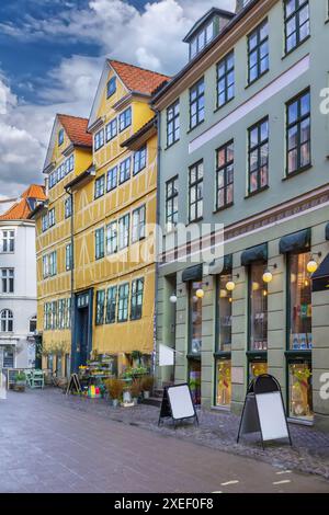 Street in Copenhagen city center, Denmark Stock Photo