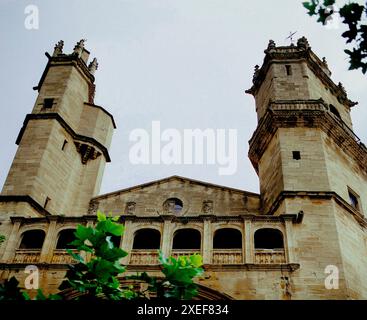 IGLESIA - FOTO AÑOS 80. Location: IGLESIA. Elciego. ALAVA. SPAIN. Stock Photo