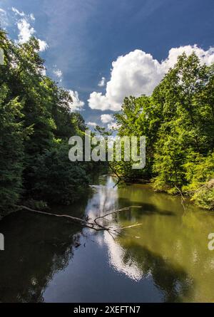 Mohican River in Summer, Mohican State Park, Ohio Stock Photo