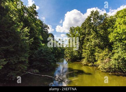 Mohican River in Summer, Mohican State Park, Ohio Stock Photo