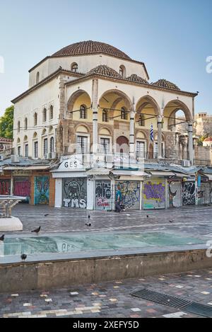 Historic Monastiraki square in Athens, capital of Greece on 16 August 2023 Stock Photo