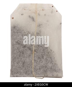 Disposable tea bag on isolated background Stock Photo