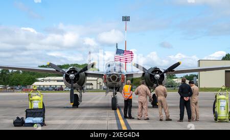 A Douglas A-26C Invader known as the “Million Airess,” owned by 