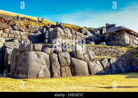 Ancient Sacsayhuaman Ruins in Cusco, Peru Stock Photo