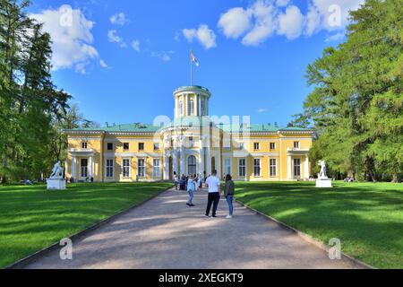 Krasnogorsk, Russia - 1 May. 2024. The Grand Palace in the Arkhangelskoye Estate Museum. Historical building Stock Photo