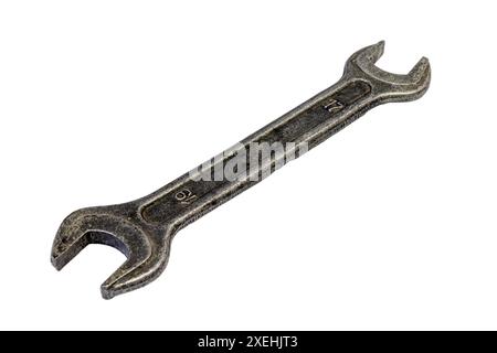 Double open end wrench isolated on a white background Stock Photo