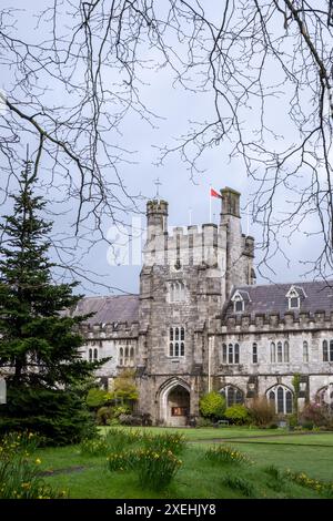 UCC University college cork education main building and gardens. Stock Photo