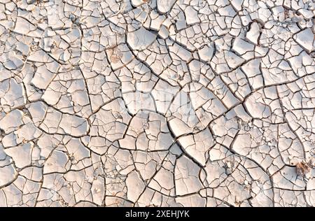 Dry cracked earth, parched land, Earth dirt texture background of brown mud, arid soil, Dry cracked earth texture, cracked earth, Dry mud, broken text Stock Photo