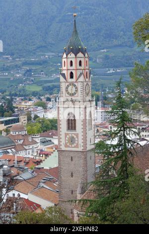 Roman Catholic parish church of St. Nicholas in Merano Stock Photo