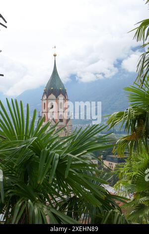 Roman Catholic parish church of St. Nicholas in Merano, Italy Stock Photo