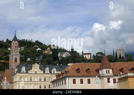 Roman Catholic parish church of St. Nicholas in Merano Stock Photo