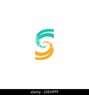 Letter S Spiral Logo Template. S Icon vector Stock Vector