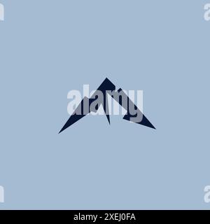 Mountain Letter M Logo Template. Mountain Icon Stock Vector
