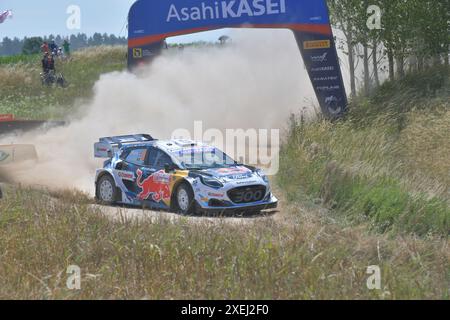 #13 Gregoire MUNSTER (LUX) /Louis LOUKA (BEL), FORD Puma Rally1, Team: M Sport Ford WRT (GBR)   Motorsport, FIA WRC, 80. Rally Poland, World Rally Campionship, Lubiewo, Polen, Shakedown Lubiewo, 27.06.2024  Foto: Eibner-Pressefoto/Juergen Augst Stock Photo