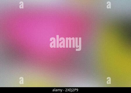 Textured, grainy gradient transitioning from pink to yellow Stock Photo