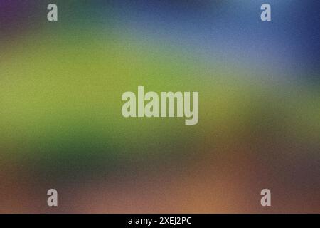 Smooth gradient transition with a vibrant multi colored grainy texture Stock Photo