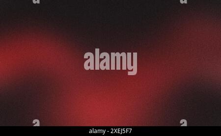 Subtle grainy texture on a dark red gradient background Stock Photo