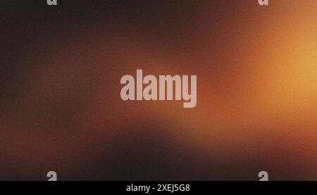 Abstract, grainy texture with a smooth gradient transition from dark to light warm tones Stock Photo