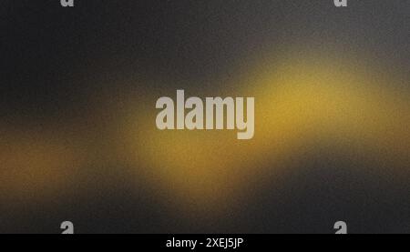 Gradient from deep black to golden yellow on a textured background Stock Photo
