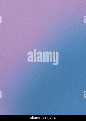 High resolution image featuring a grainy texture with a blue to purple gradient Stock Photo
