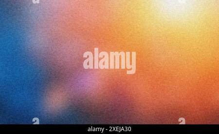 Colorful gradient background with an abstract grainy texture Stock Photo