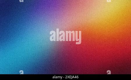 Textured, grainy surface effect on a vibrant gradient background Stock Photo