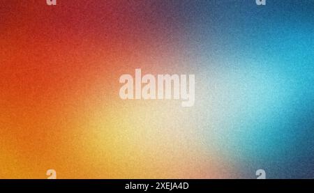 Textured, grainy gradient background with a retro feel in warm tones Stock Photo