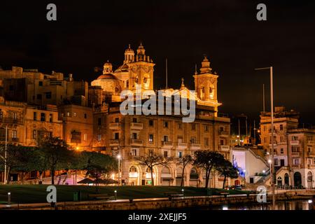 Our Lady of the Immaculate Conception Church. Bormla, Malta. Stock Photo