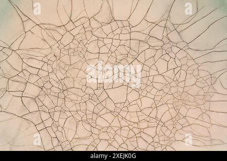 Clay surface with many cracks. Backgrounds and textures Stock Photo