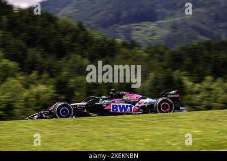 Pierre Gasly (FRA) - Alpine F1 Team - Alpine A524 - Renault Qatar Airways Austrian Grand Prix 2024, RedBull Ring, Spielberg, Austria from 27th to 30th June 2024 Credit: Independent Photo Agency Srl/Alamy Live News Stock Photo