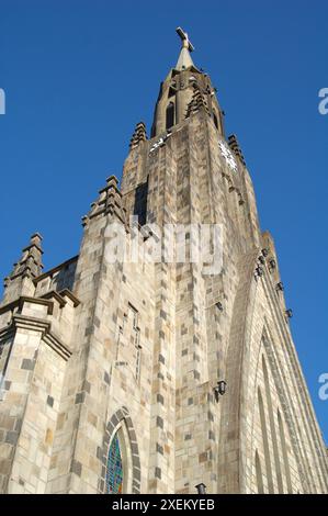 Stone Cathedral (Catedral de Pedra) in the city of Canela on a beautiful blue sky day. Famous church in Canela, Rio Grande do Sul Brazil Stock Photo